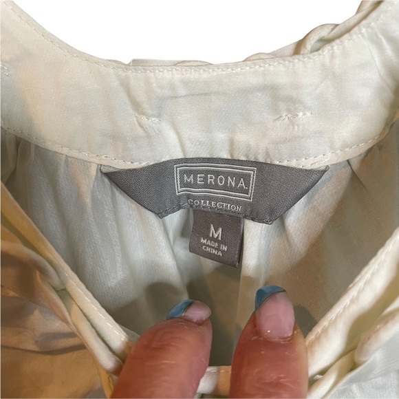 2-Piece Bundle - Merona Collection Cami Pom Pom Tank Tops - NWT Size Medium - Picture 3 of 7